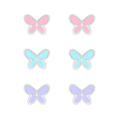 Raajsi by Yellow Chimes 925 Sterling Silver Stud Earrings for Girls & Kids Melbees Kids Collection Butterfly Design | Birthday Gift for Girls Kids | With Certificate of Authenticity & 6 Month Warranty