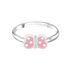 Raajsi by Yellow Chimes 925 Sterling Silver Adjustable Ring for Girls & Kids Melbees Kids Collection Butterfly Design | Birthday Gift for Girls Kids|With Certificate of Authenticity & 6 Month Warranty