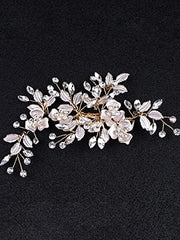 Kairangi Bridal Hair Vine for Women and Girls Bridal Hair Accessories for Wedding Comb Pin for Women Headband Hair Accessories Wedding Jewellery for Women Head band for Girls (Design 6)