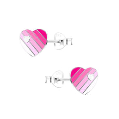Raajsi by Yellow Chimes 925 Sterling Silver Stud Earring for Girls & Kids Melbees Kids Collection Heart Designed | Birthday Gift for Girls Kids | With Certificate of Authenticity & 6 Month Warranty