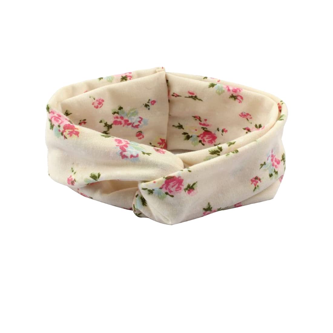 Yellow Chimes Head Bands for Women Set of 2 PCs Hairband Layered Floral Print Hair Accessories Broad Fabric Hairband Headband for Women and Girls.