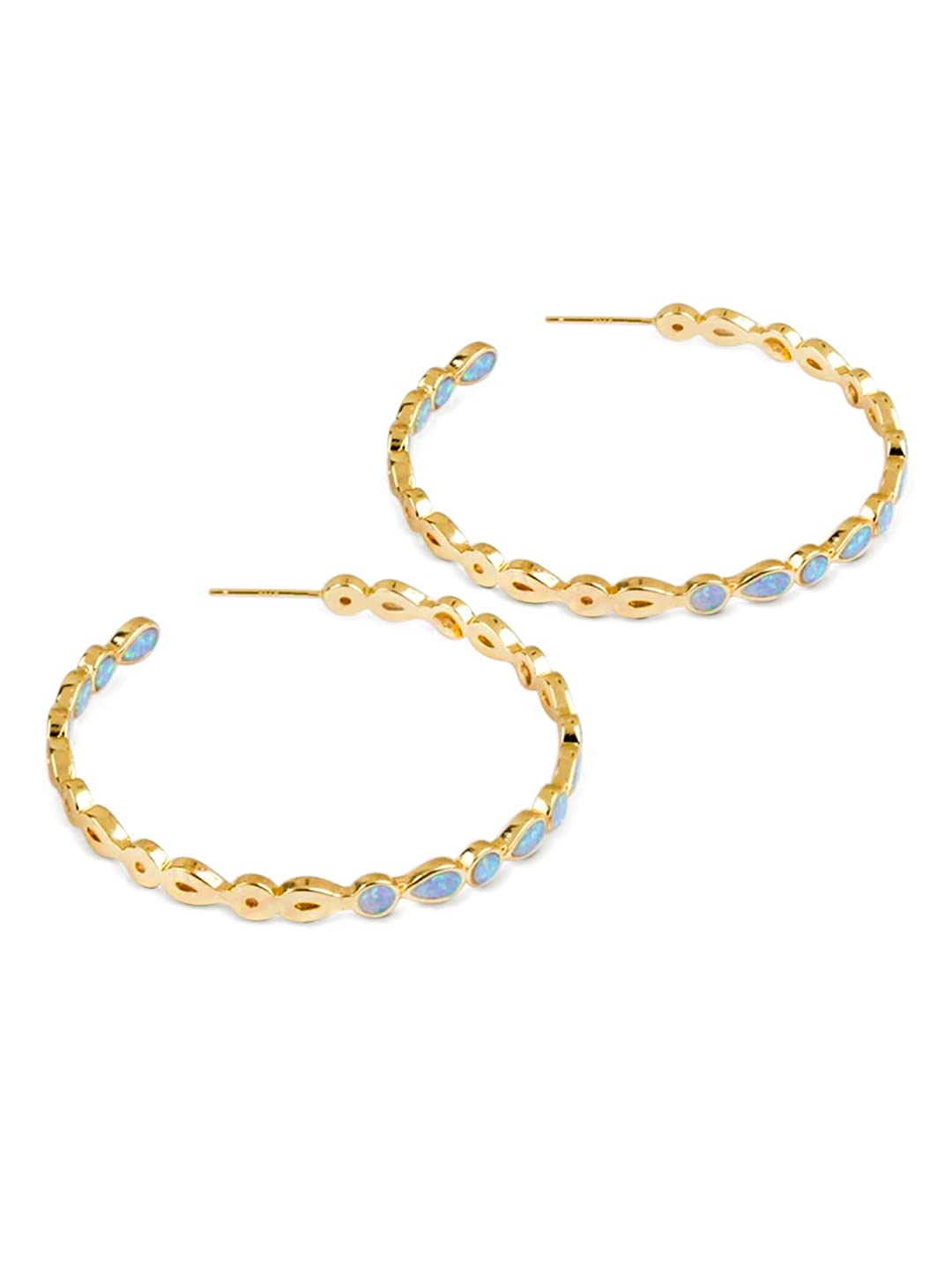 Yellow Chimes Earrings For Women Blue Color Hoop Earring For Women and Girl