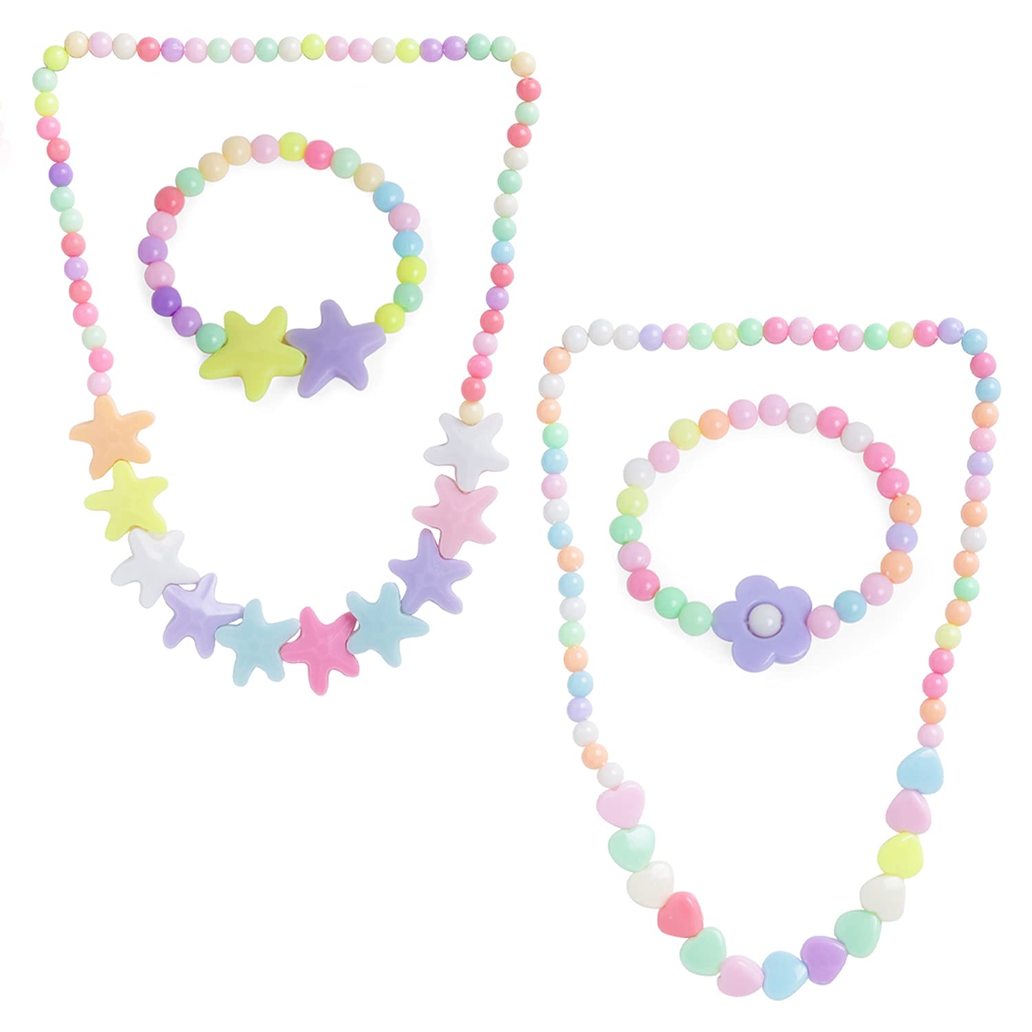 Rainbow Unicorn Chain Necklace & Bracelet Set | Asthetika