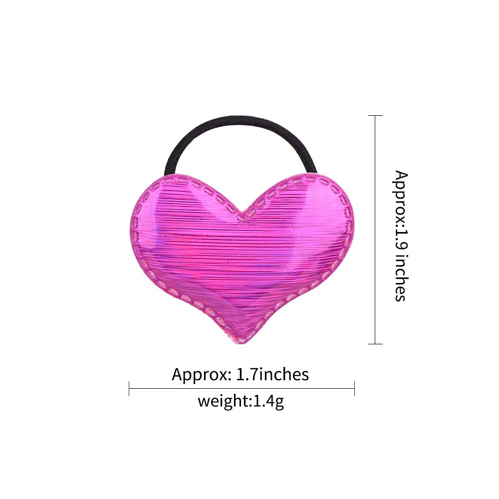 Melbees by Yellow Chimes Combo of Sequins Studded 6 PCS Ponytail Holders Rubber Bands and 3 Pairs Hair Clips Hair Accessories for Kids Girls (Pack of 12), Multi-Color, Medium
