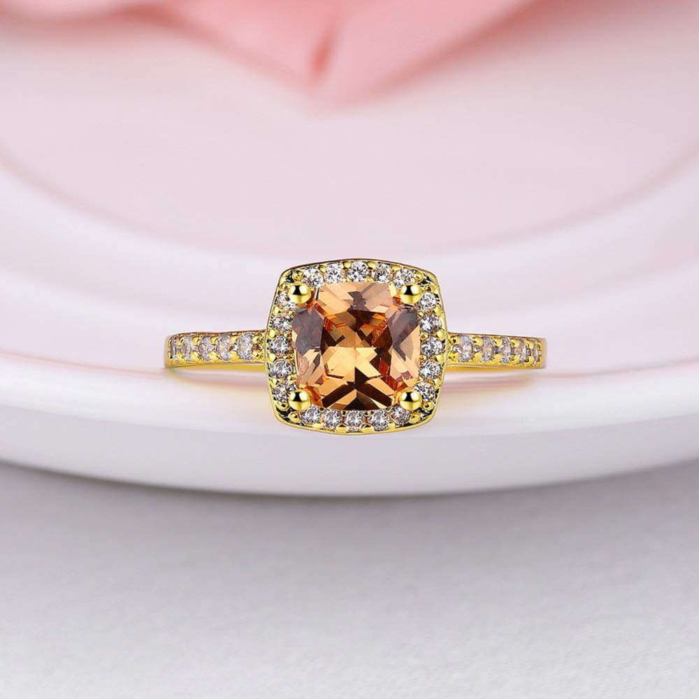 Yellow Chimes Fashion Collection Crystal Gold Plated Alloy Ring for Women & Girls