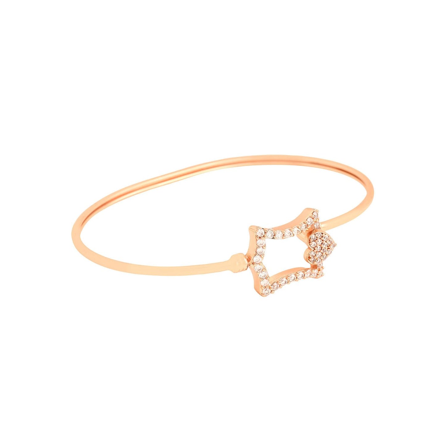 Yellow Chimes Bracelet for Women & Girls Fashion Cubic Zircon Bangle Bracelets for Women RoseGold Plated Bracelet | Birthday Gift For Girls & Women Anniversary Gift for Wife Valentine Gift for Girls