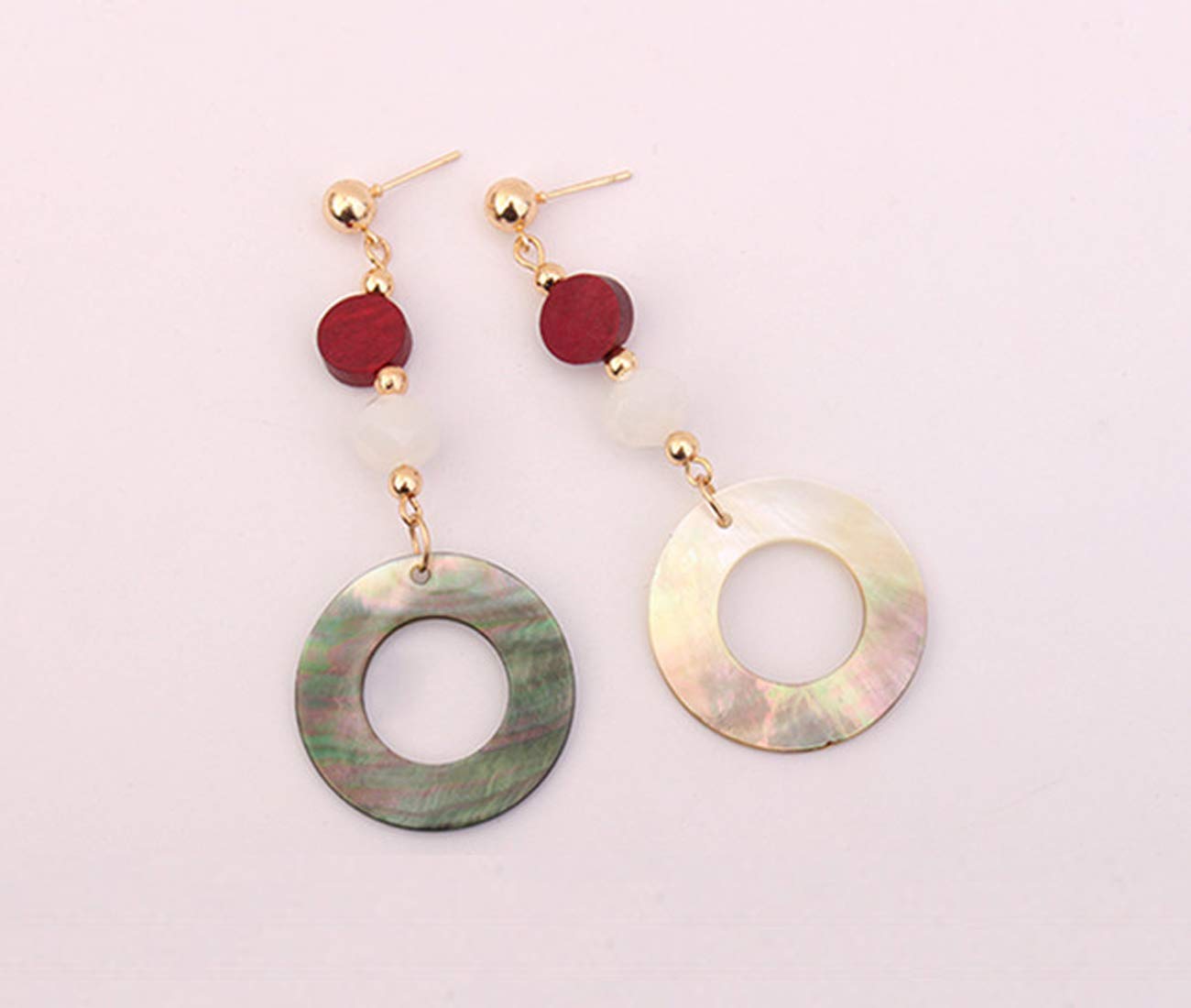 Yellow Chimes Classic Circle Resin Dangle Earring for Women and Girls