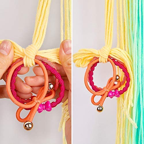 Melbees by Yellow Chimes Hair Clips Holder for Women Unicorn Hair Clips Holder Rainbow Yarn Tassels Hair Bows Storage Hair Accessories Organizer Theme Decorations for Kids Girls Hair Accessories.