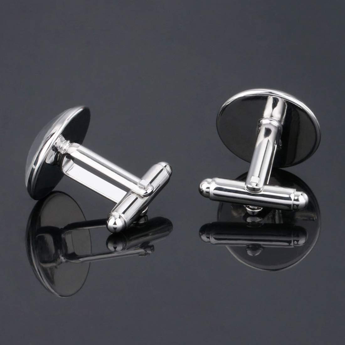 Yellow Chimes Cufflinks for Men Alphabets Cuff Links Letter M Statement Stainless Steel Cufflinks for Men and Boy's.