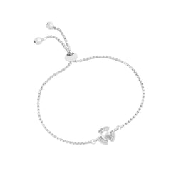 Yellow Chimes Bracelet for Women & Girls Fashion White Pearl Bracelets for Women | Silver Plated Floral Chain Bracelet | Birthday Gift For Girls & Women Anniversary Gift for Wife