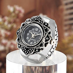 Yellow Chimes Rings for Women Dial Analog Watch Ring Stretchable Ring Watch for Women and Girls.