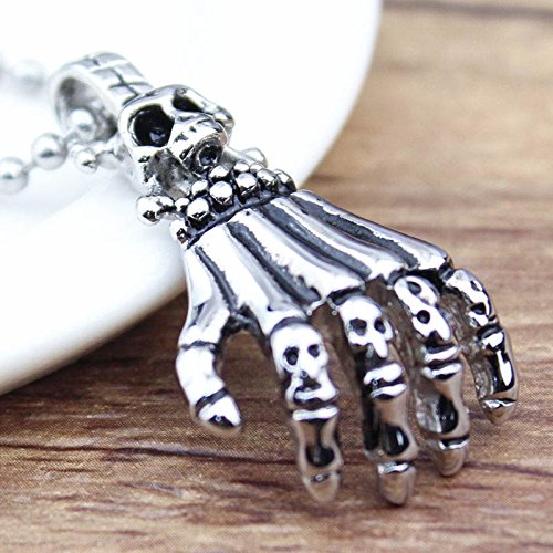 YELLOW CHIMES Fiery Hand Latest Trend Oxidized Looks Stainless Steel Pendant for Men