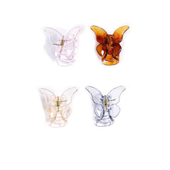 Yellow Chimes Claw Clips for Women Hair Clutches for Women Hair Accessories For Women Set of 4 Pcs Claw Clip Multicolor Butterfly Clips Clutchers for Hair Clutcher for women and Girls Gift for Women & Girls