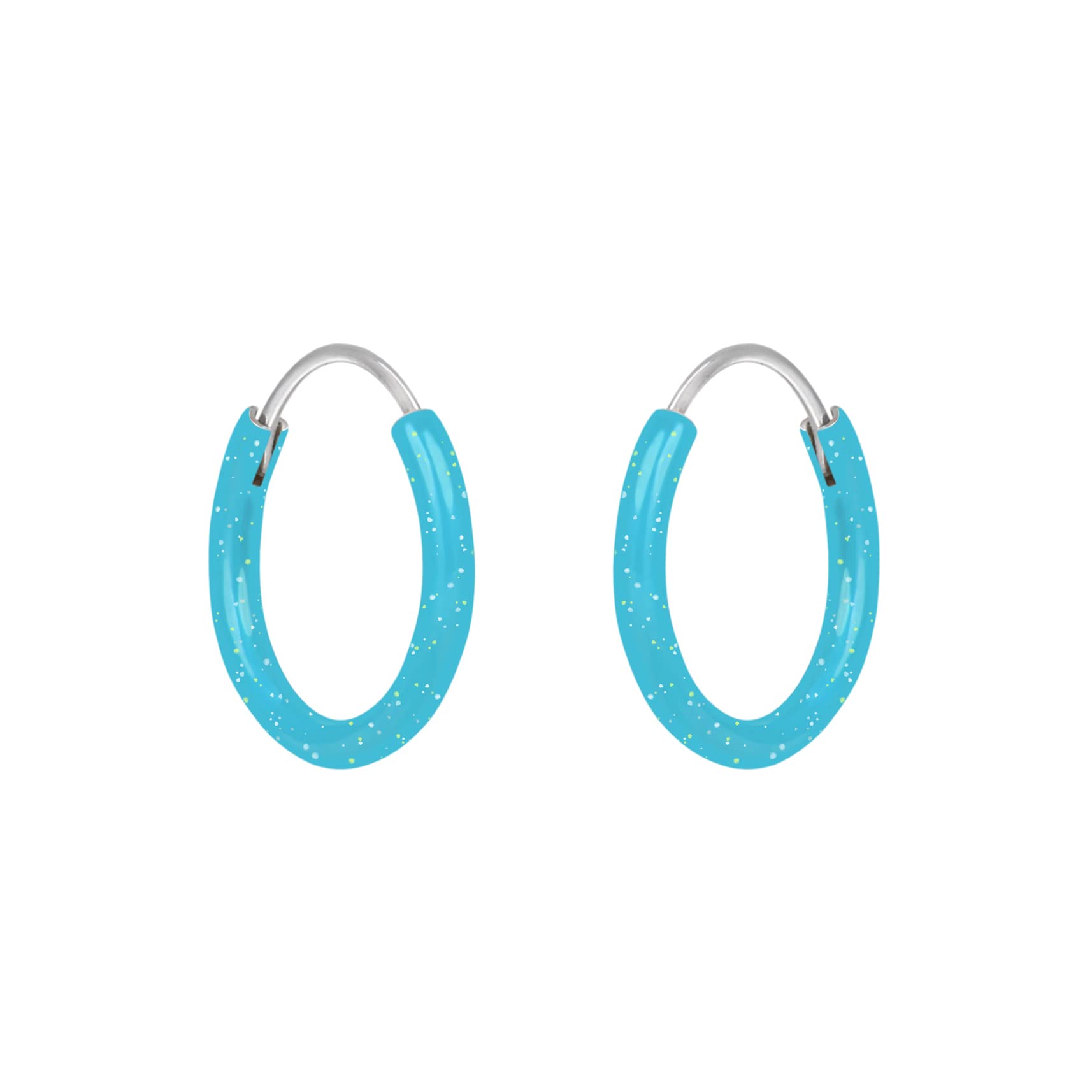 Discover 132+ blue hoop earrings latest