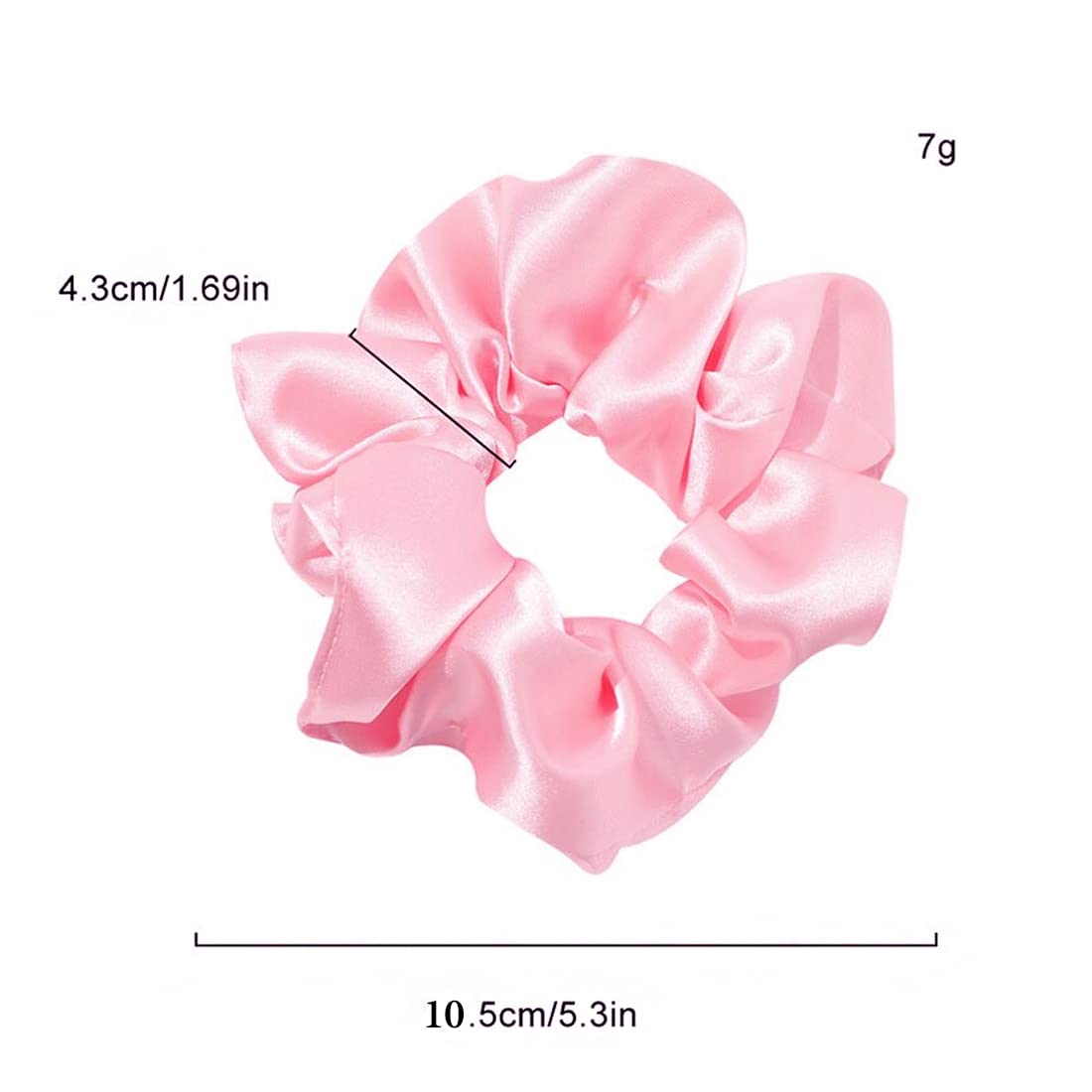 Yellow Chimes Scrunchies for Women Hair Accessories for Women 6 Pcs Satin Scrunchies Set Rubber Bands Multicolor Scrunchie Ponytail Holders Hair Ties for Women and Girls Gifts for Women and Girls