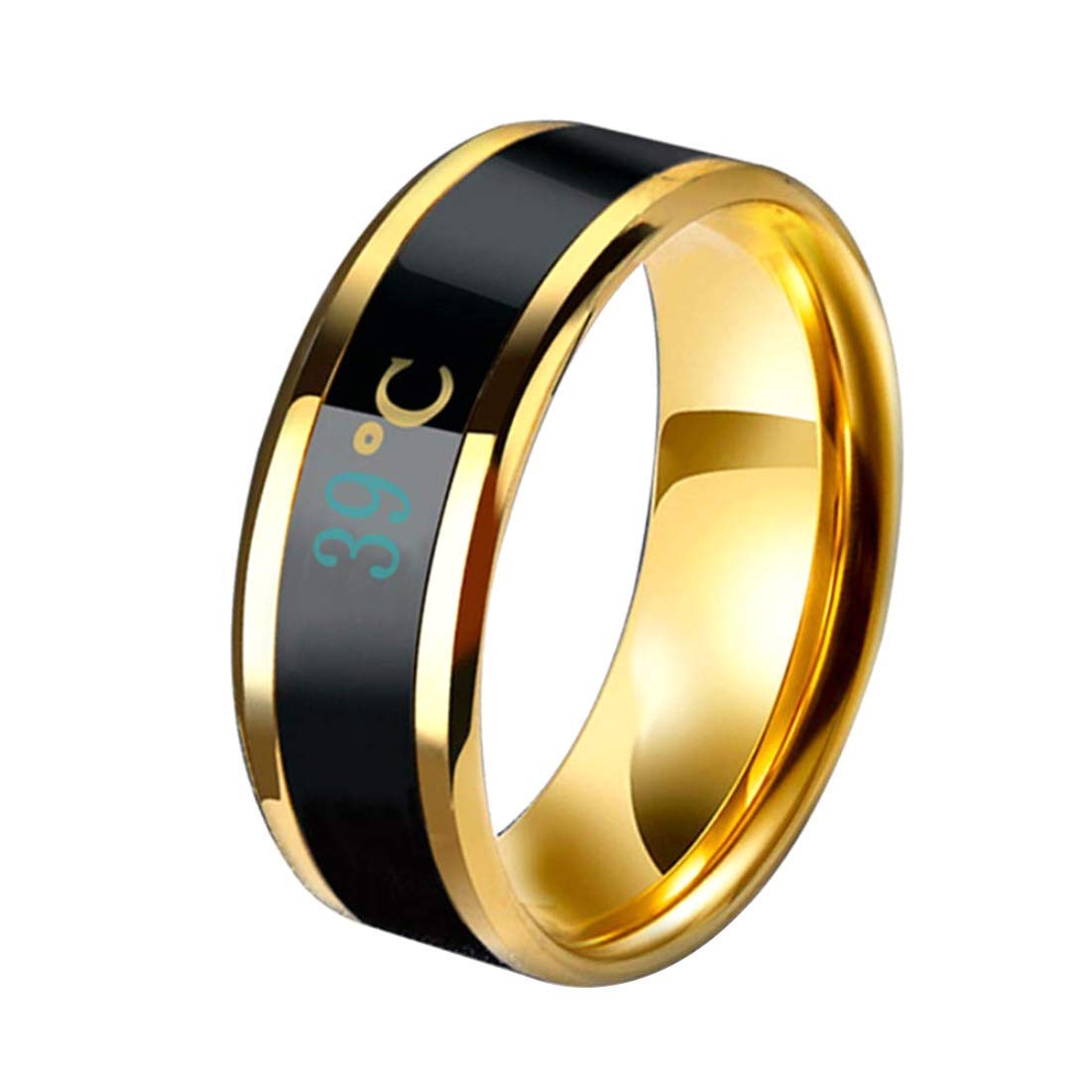 Yellow Chimes Band Ring for Men Stainless Steel Ring for for Women & Men (Unisex) (10)