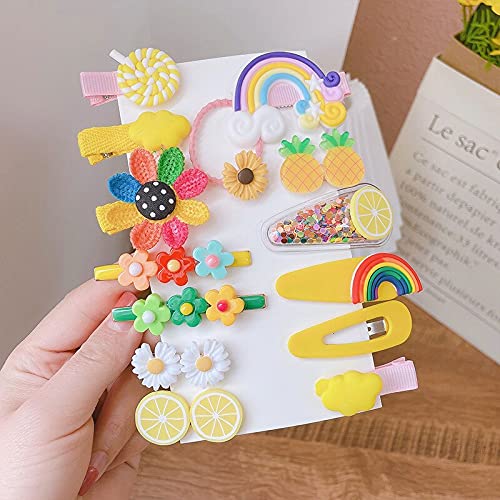 Melbees by Yellow Chimes Hair Clips for Girls Kids Hair Clip Hair Accessories For Girls Cute Characters Pretty Tiny Hair Clips for Baby Girls 28 Pcs Pink Alligator Clips for Hair Baby Hair Clips