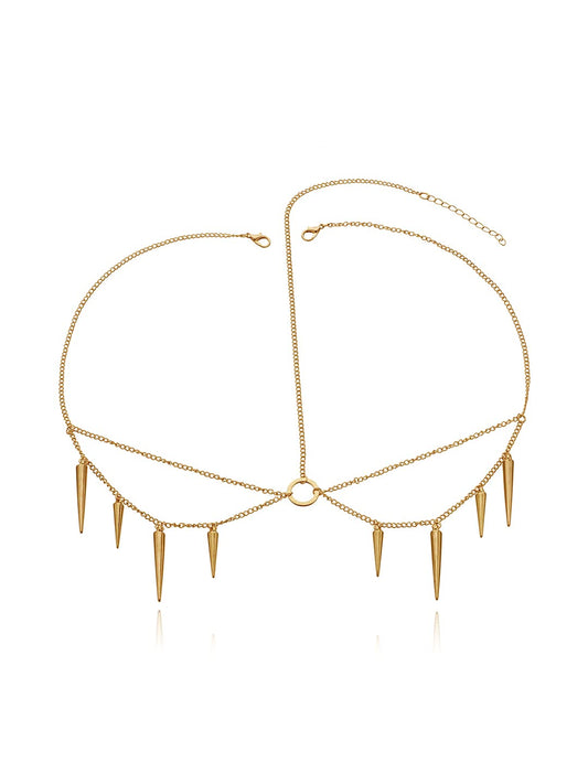 Yellow Chimes Head Chain for Women and Girls | Gold Toned Multilayer Head jewellery for women | Birthday Gift for girls and women Anniversary Gift for Wife