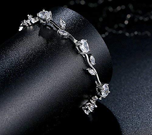 Shining Diva Fashion Royal Blue Crystal CZ Silver Plated Stylish Bracelet  Gift for Girls Women(9576b) : Amazon.in: Jewellery