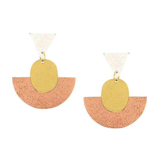 Yellow Chimes Earrings for Women and Girls | Gold Drop Earring | Gold Plated Drop | Geometric Shaped Western Drop | Accessories Jewellery for Women | Birthday Gift for Girls and Women Anniversary Gift for Wife