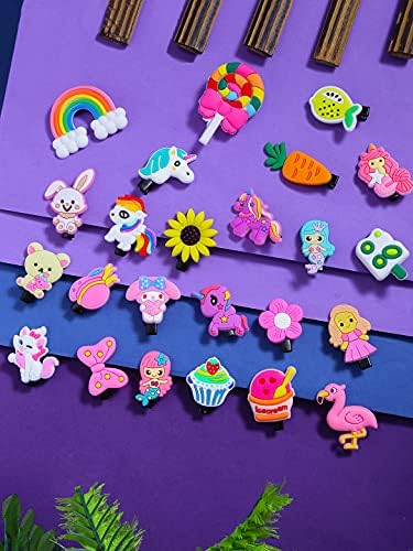 Kairangi Hair Clips for Girls Kids Hair Clip Hair Accessories for Girls Set of 24 PCS Cute Characters Tiny Hair Clips for Baby Girls Baby Hair Clips For Kids Toddlers