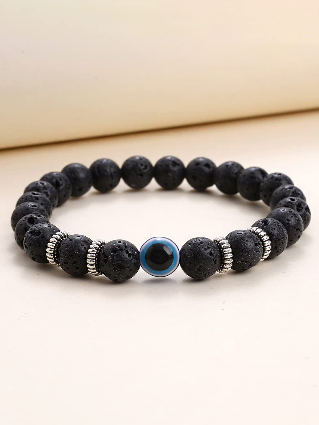 Lazy panda men set of 5 black and beige beaded bracelet – Blueberry  Accessories