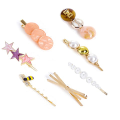 Yellow Chimes Hair Clips for Women Girls Hair Accessories for Women Multicolor Hair Clip 7 Pcs Hair Clips for Girls Shiny Hairclips Alligator Clips Hair Pins for Women and Girls Gift For Women & Girls