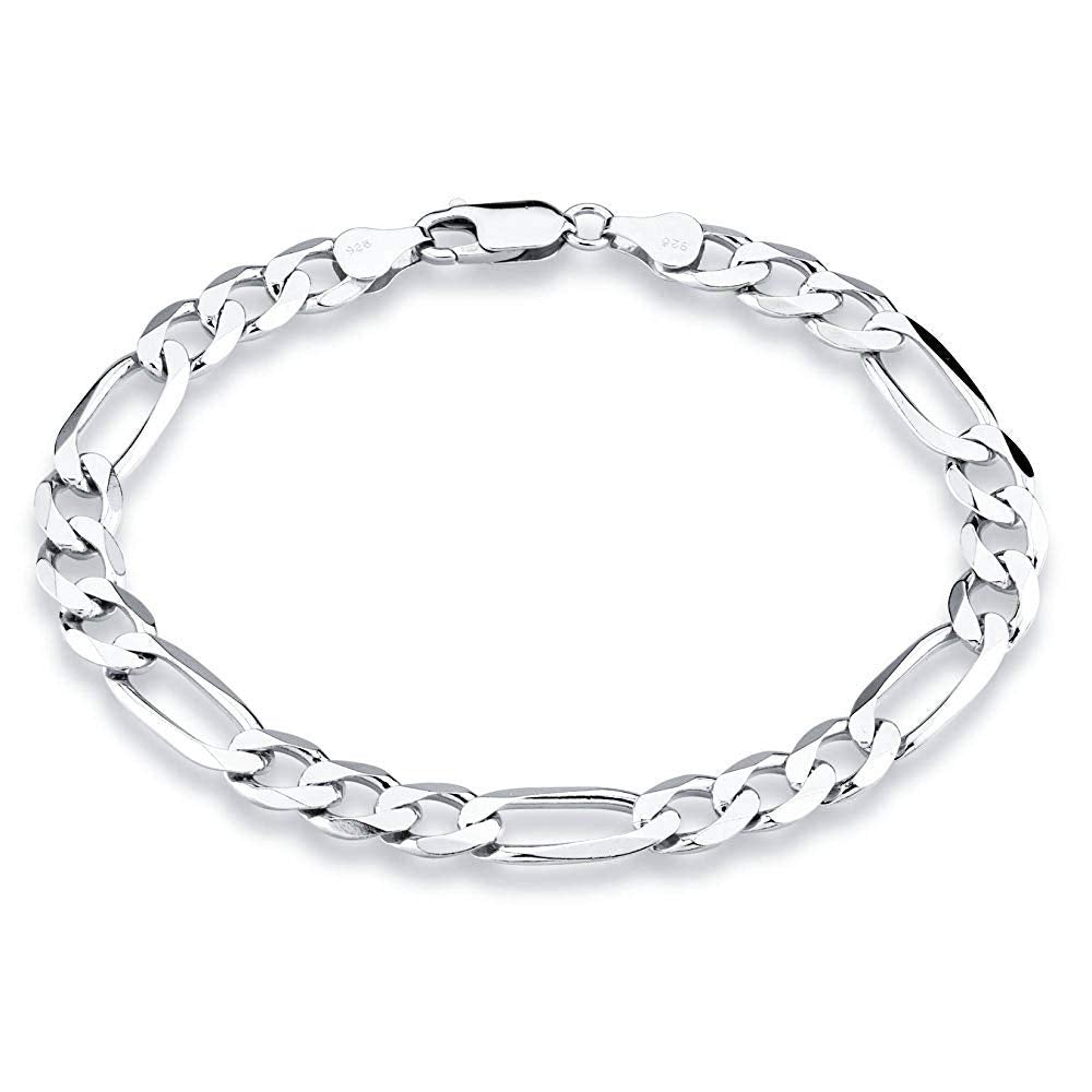 Yellow Chimes 92.5 Silver Bracelet for Men 92.5 Sterling Silver Hallmark and Certified Purity Silver Chain Bracelet for Men and Boys.