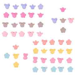 Melbees by Yellow Chimes Hair Clips for Girls Kids Hair Accessories for Girls Hair Claw Clips for Girls Kids Multicolor Small Claw Clip 50 Pcs Mini Hair Claw Clips for Girls Baby's Clutchers for Hair
