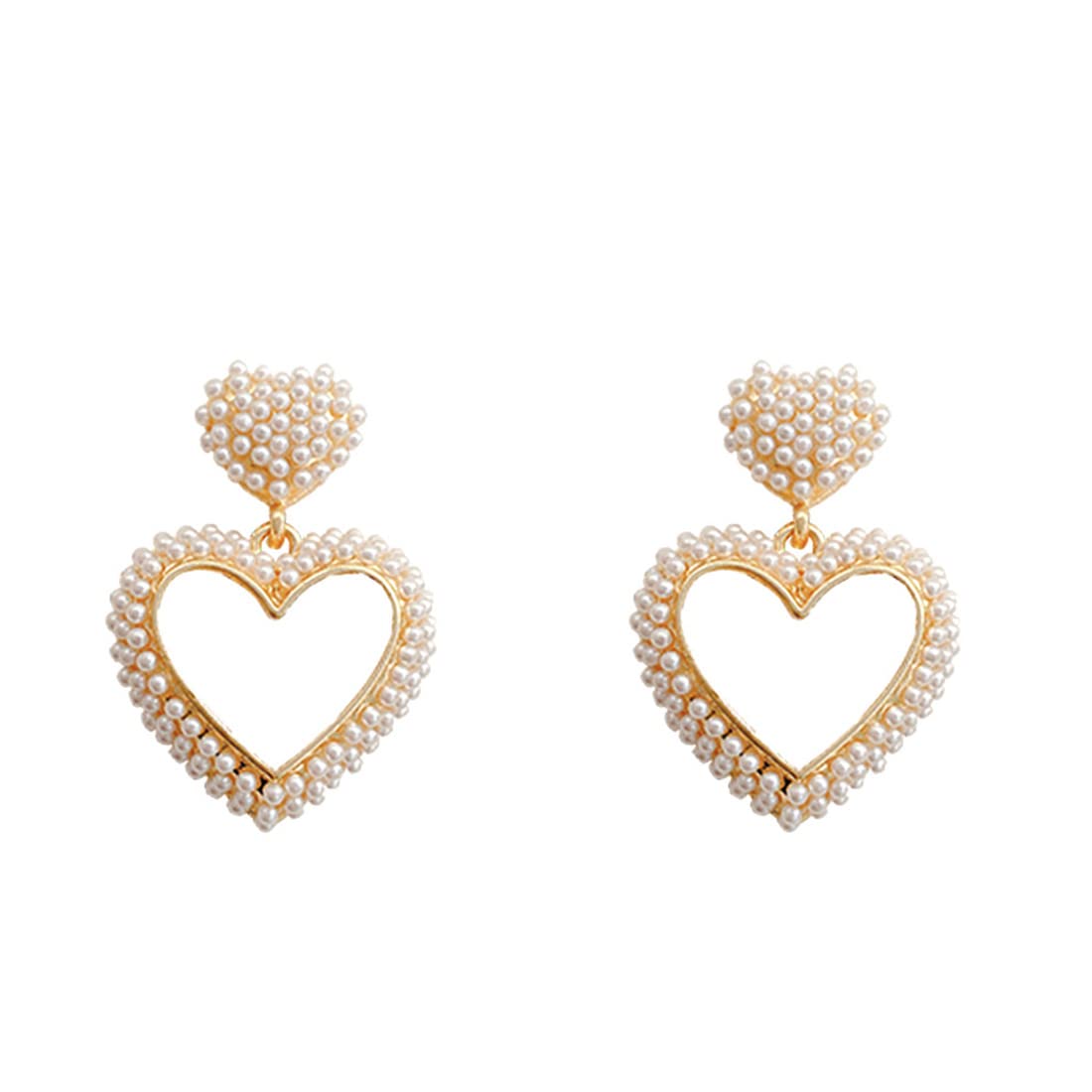 Yellow Chimes Earrings for Women and Girls Black Drop Earrings for Women | Valentine Special Love Heart Drop Earrings | Birthday Gift for girls and women Anniversary Gift for Wife