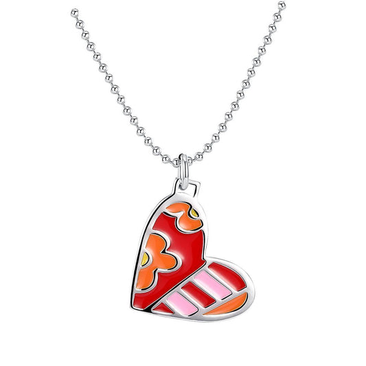 Yellow Chimes Express Your Feelings Collection Enamel Heart Pendant for Girls & Women