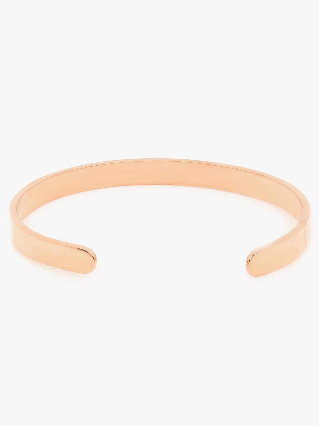 Yellow Chimes Bracelet for Women and Men | Fashion Rose Gold Cuff Kadaa Bracelets for Girls and Boys | Rose Gold Plated Hand Cuff Kadaa | Inspirational Gifts EMBRACE LIFE Message Stainless Steel Unisex Karma Band Kada Bracelet | Birthday Gift for Girls