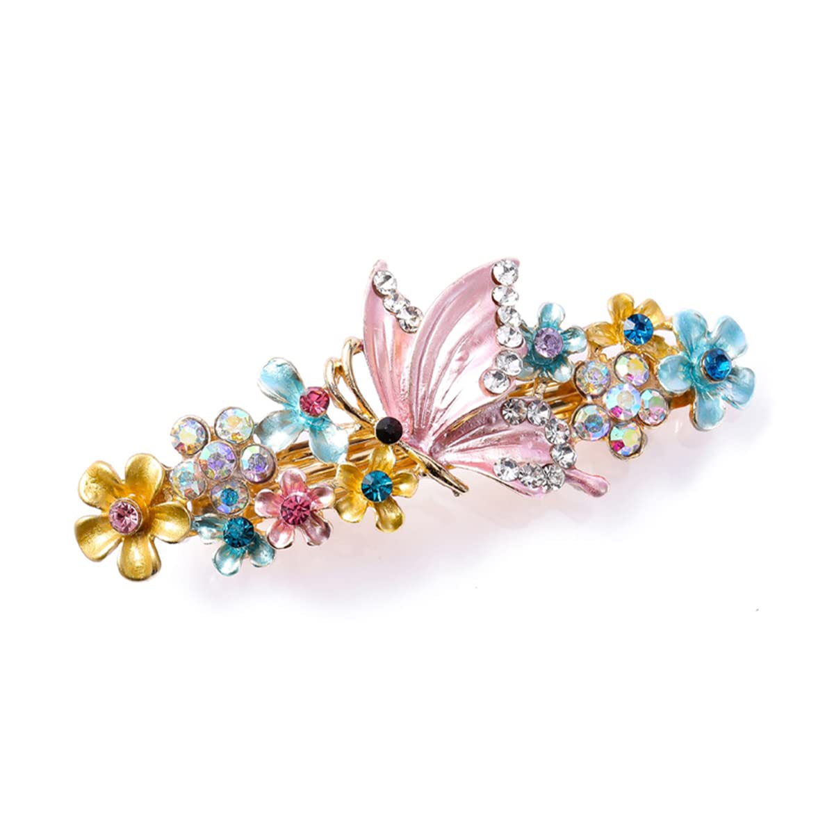 Yellow Chimes Hair Clips for Women Girls Barrette Hair Clips for Women Hair Accessories for Women Butterfly Clips for Women Multicolor French Barrette Hair Clips for Women and Girls Gift For Women & Girls