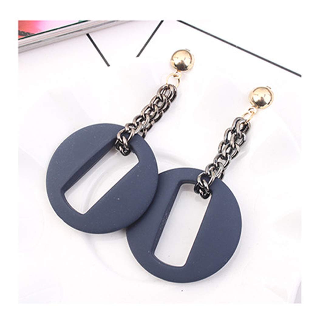 Yellow Chimes Matte Finish Soft Blue Resin Dangle Earring for Women And Girls