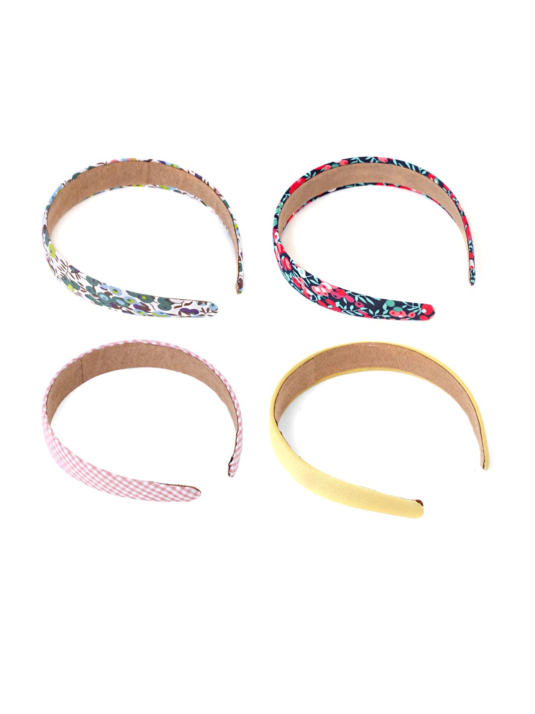 Melbees by Yellow Chimes Hair Bands for Girls Kids Hair Accessories for Girls Baby Hair Band 4 Pcs Floral Printed Multicolor Hairband for Girls Kids Head Bands for Girls Kids & Toddlers