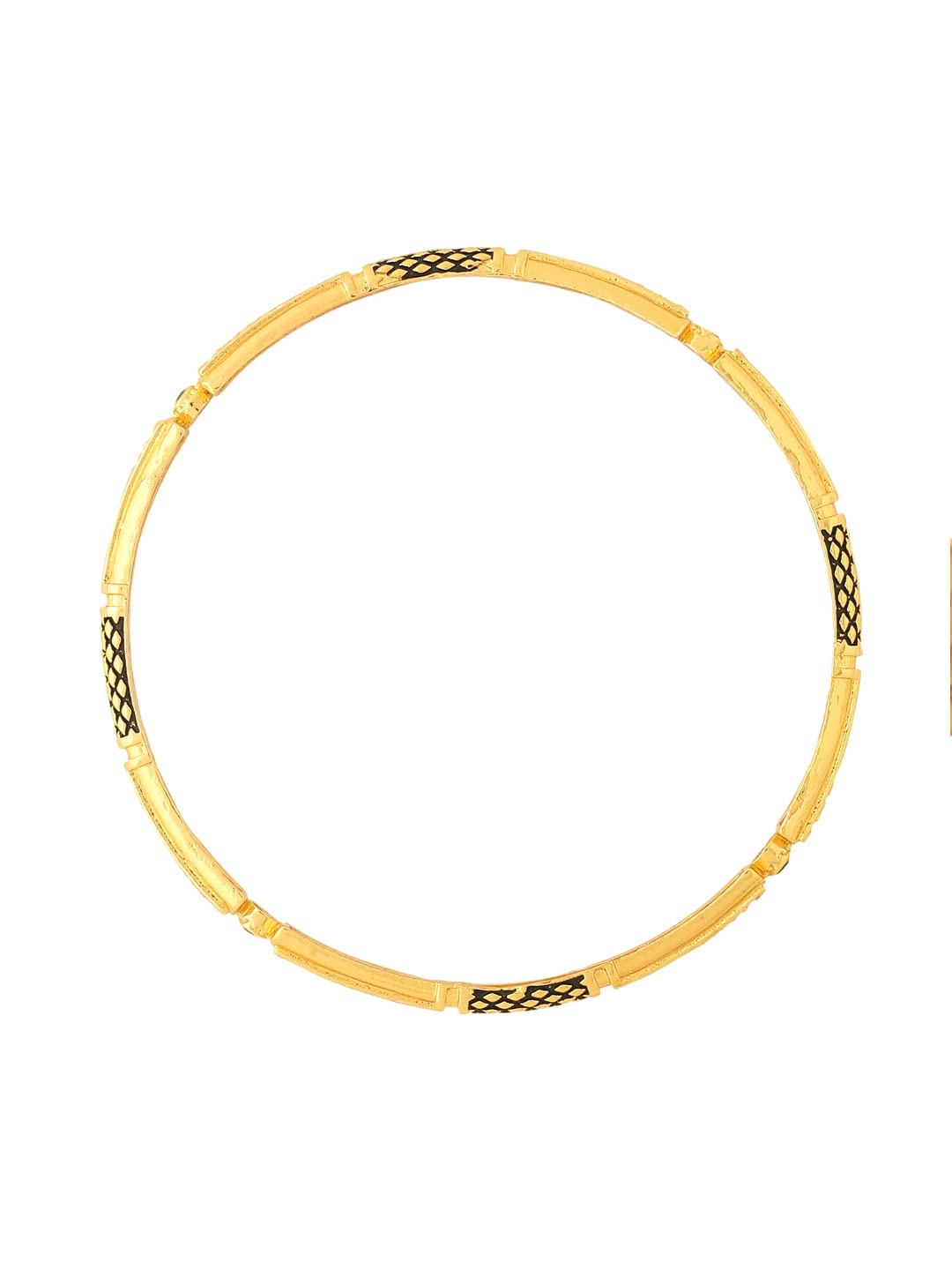 Yellow Chimes Bangles for Women Gold Toned Meenakari Touch Traditional Bangles for Women and Girls