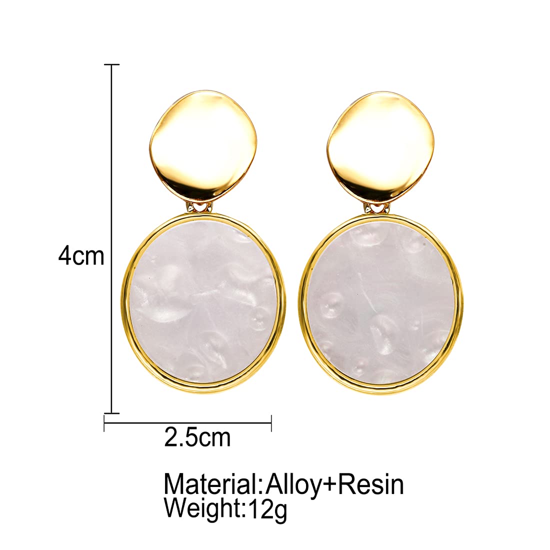 Yellow Chimes Combo Latest Fashion Gold Plated Geometric Shape Design Hoop Dangler Earrings for Women and Girls (Design 8)