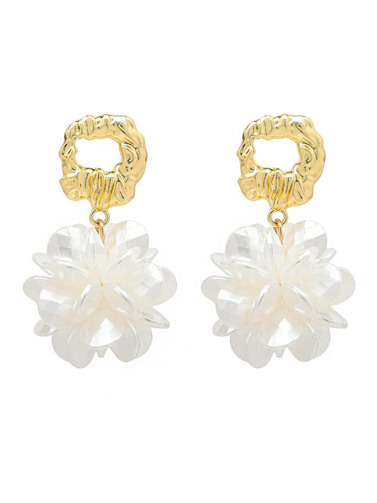 Yellow Chimes Earrings for Women and Girls Drop Earring for Girls | Gold Plated Floral Designed Drop Earrings | Birthday Gift for girls and women Anniversary Gift for Wife