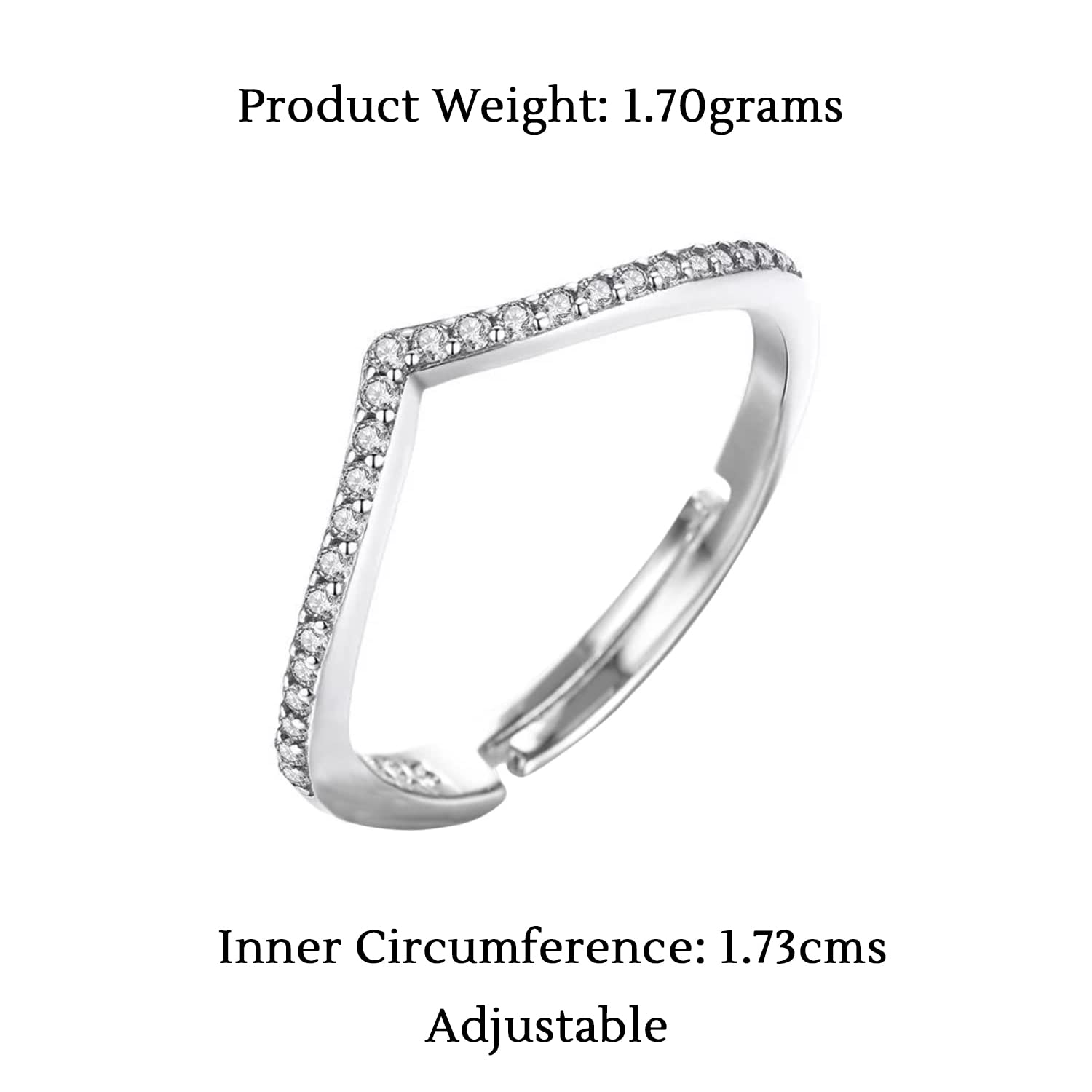 92.5% Modern Ladies Sterling Silver Finger Ring, Adjustable at Rs 165/gram  in Kalyani