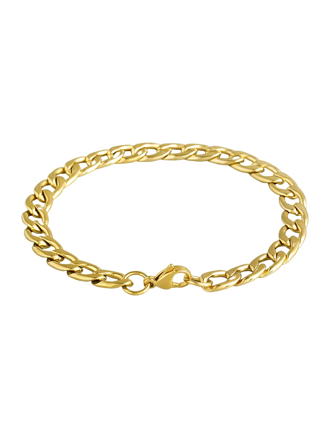 Yellow Chimes Elegant Latest Fashion Stainless Steel Gold Plated Chain Bracelet for Men and Boys