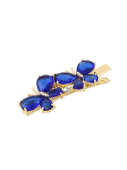 Yellow Chimes Hair Clips for Women Girls Hair Accessories for Women Blue Crystal Hair Clip Butterfly Hair Clips for Girls Hairclips Alligator Clips for Hair Pins for Women and Girls Gift for Women & Girls