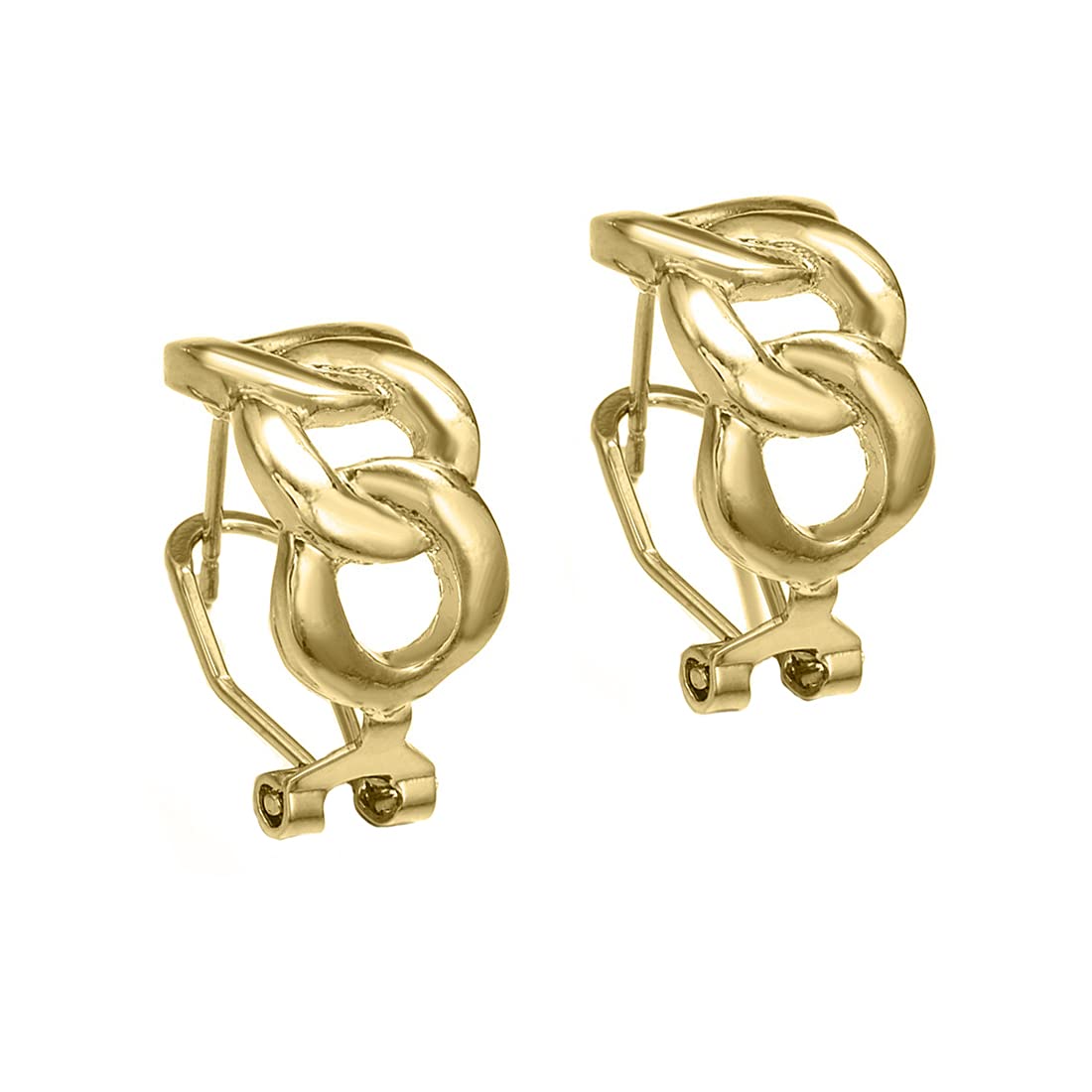 Yellow Chimes Latest Fashion Gold Plated Chain Design Clip-On Earrings for Women and Girls, Medium (YCFJER-CLPCHN-GL)