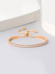Kairangi Bracelet for Women and Girls | Rose Gold Plated Adjustable Chain Bracelet for Girls | Birthday Gift For girls and women Anniversary Gift for Wife