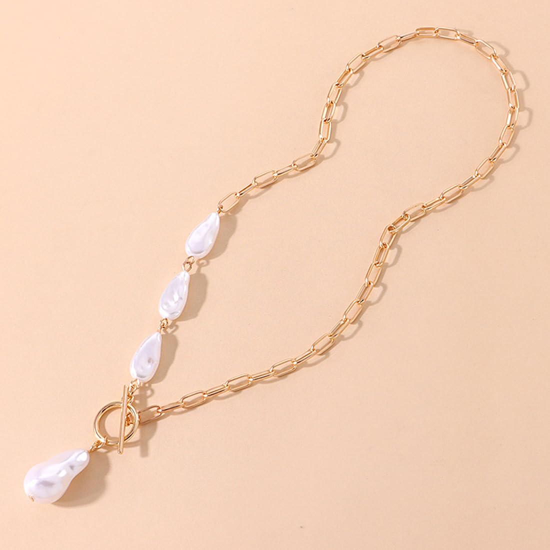 Yellow Chimes Necklace for Women and Girls Pearl Necklace for Women | 2 Pcs Combo of Gold Plated Pearl Necklace for Girls | Birthday Gift for girls and women Anniversary Gift for Wife