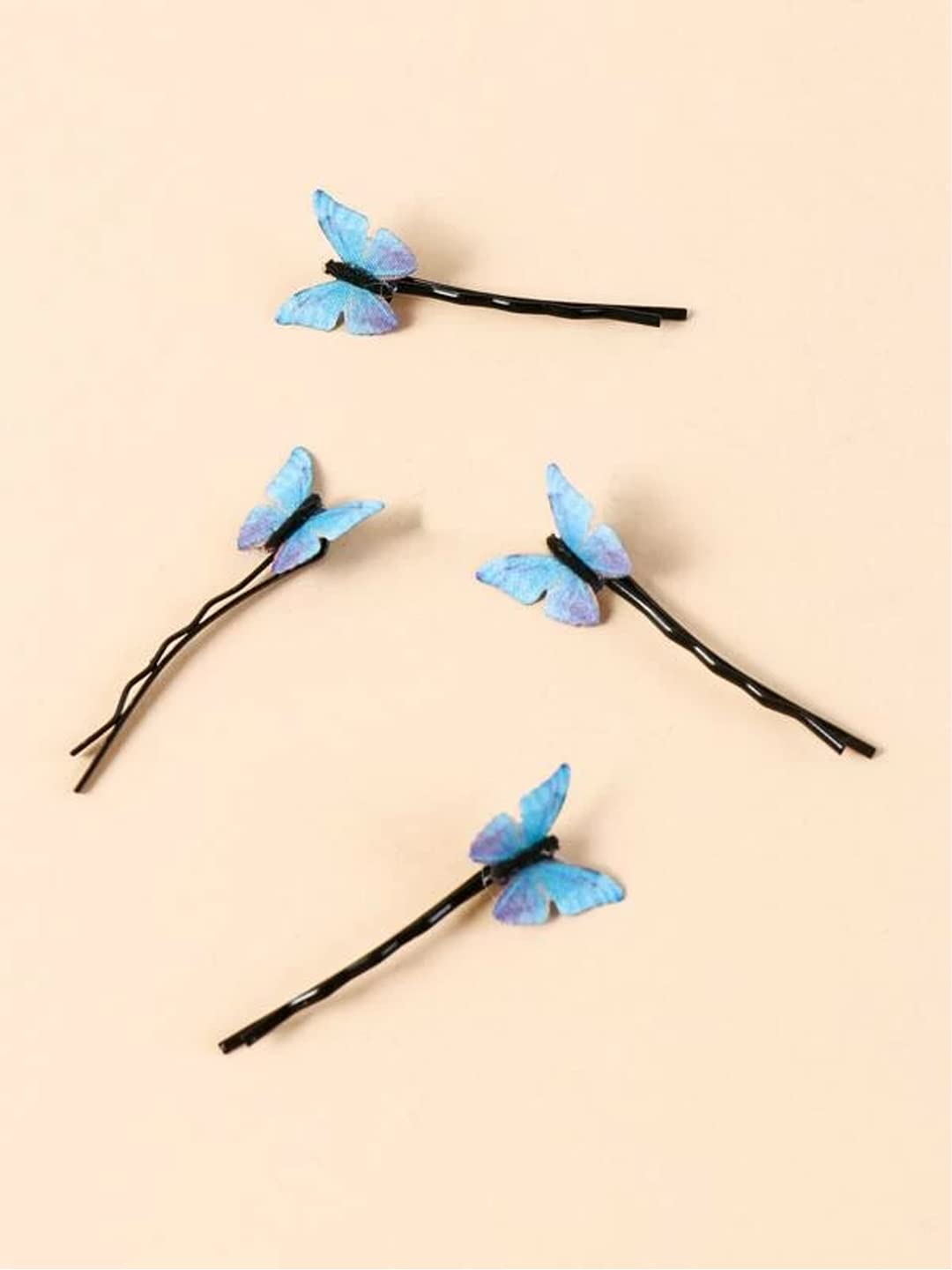 Yellow Chimes Hair Pins for Women Girls Hair Accessories for Women Hair Pin 10 Pcs Purple Butterfly Bobby Pins for Hair Pins for Girls Bobby Pins fro women Gift for Women and Girls