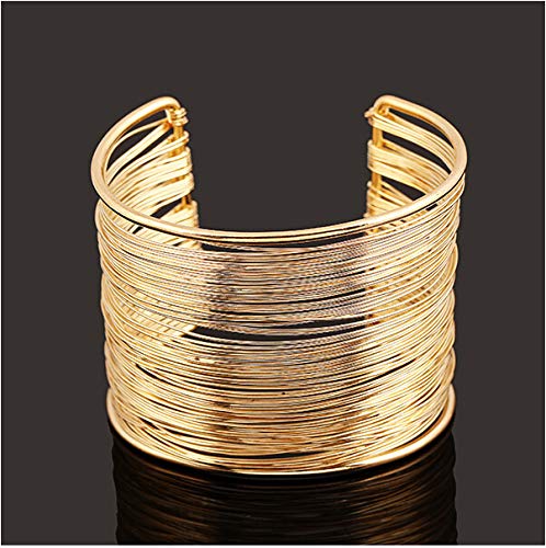 Yellow Chimes Multilayer Strings Wristband openable Cuff Bracelet for Women and Girls