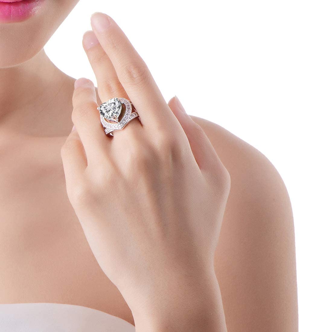 Buy Best Rings For Girls Online Heart Shaped Sparkle Ring Online | TALISMAN