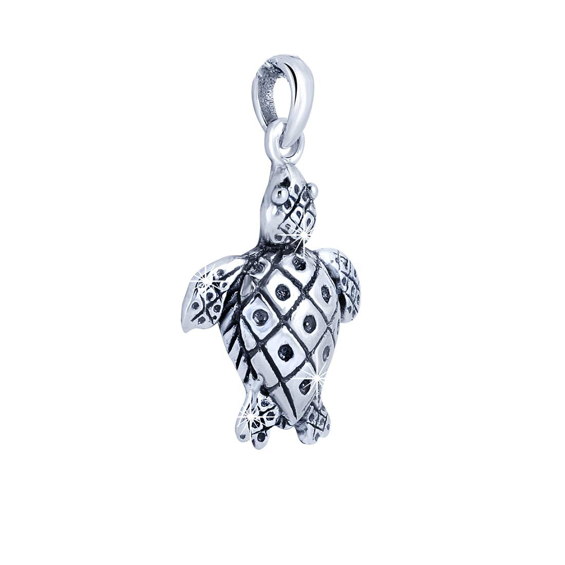 Yellow Chimes Tortoise Good Luck Charm 925 Sterling Silver Hallmark and Certified Purity Turtle Pendant with Silver Chain for Women and Girls