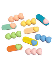 Melbees by Yellow Chimes Hair Clips for Girls Kids Hair Accessories for Girls Baby's Hair Clip Heart Shaped 10 PCS Multicolor Alligator Hair Clips For Hair Alligator Clips for Girls Kids Teens Toddlers