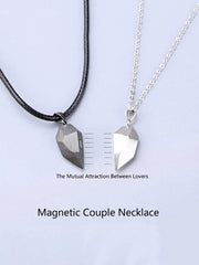 Yellow Chimes Pendant for Girls and Boys Couple Necklace Gifts Couple Pendant | Valentine Special Magnetic Love Heart Couple Pendants Stainless Steel Locket for Couples | Valentine Gift for Girls